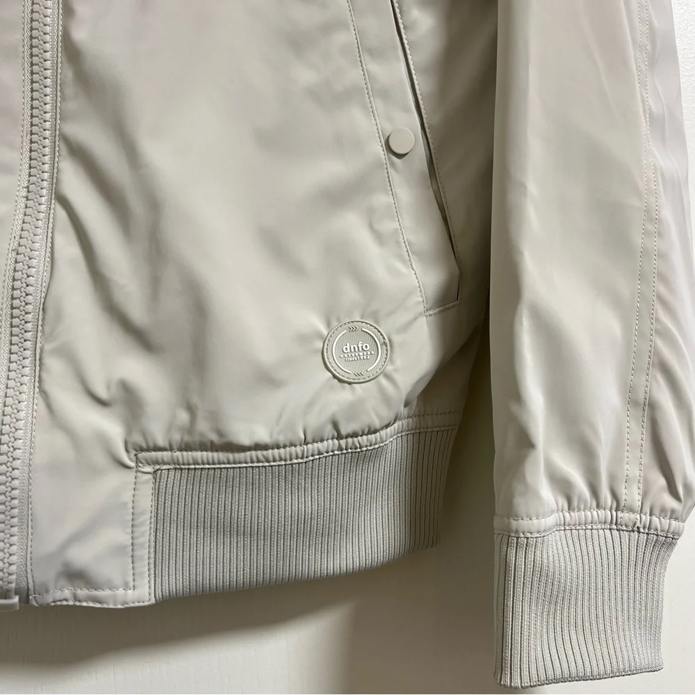 DENIM & FLOWER Men's Classic Bomber Jacket - Sand / Khaki - S - Picture 4 of 12